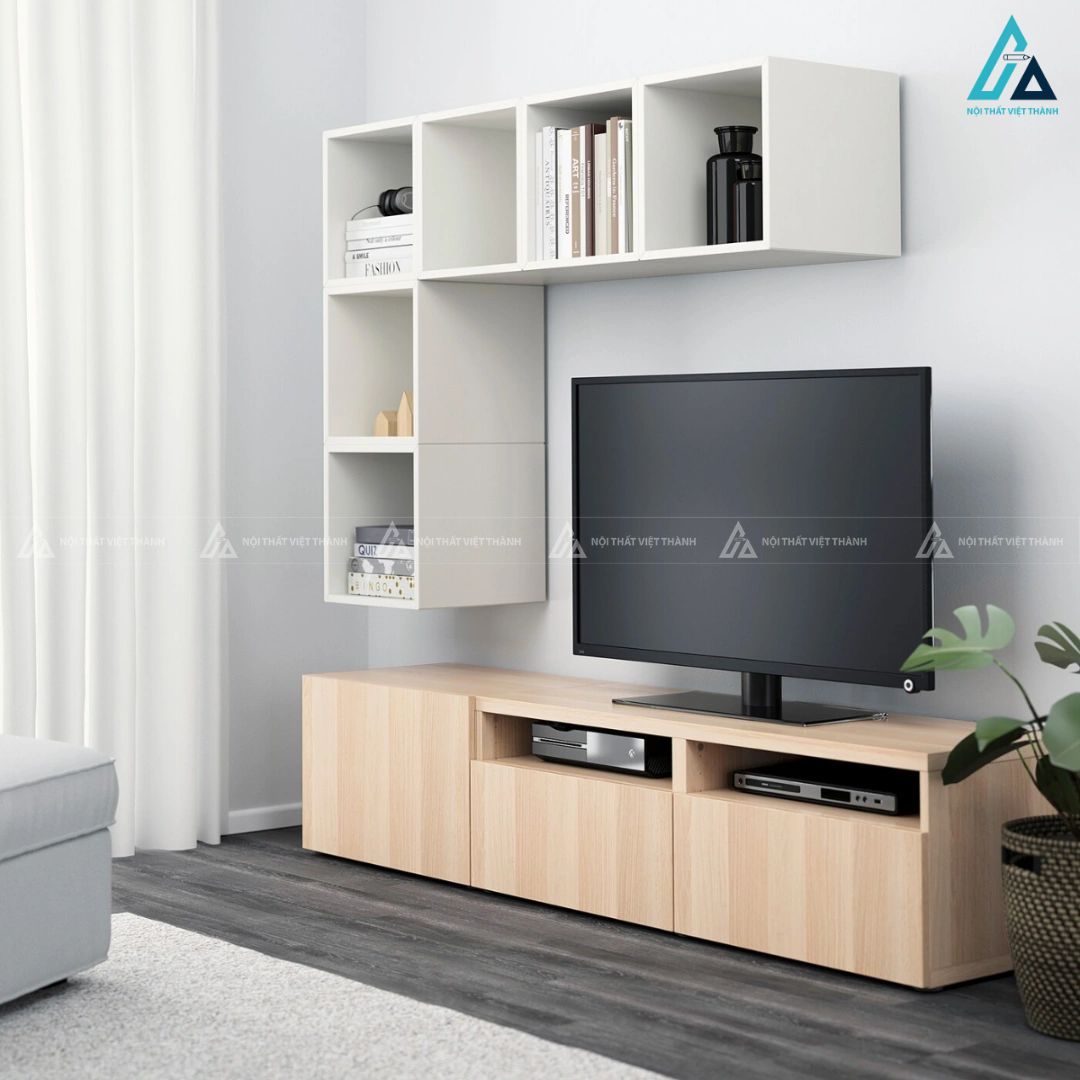 Kệ tivi gỗ công nghiệp thiết kế tối giản sang trọng tinh tế