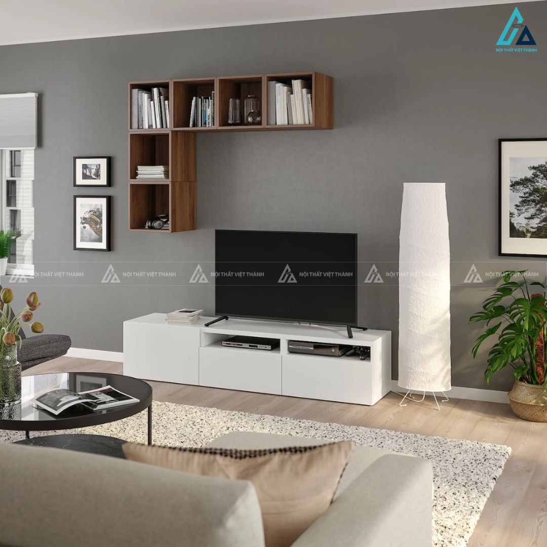 Kệ tivi gỗ công nghiệp thiết kế tối giản sang trọng tinh tế 3