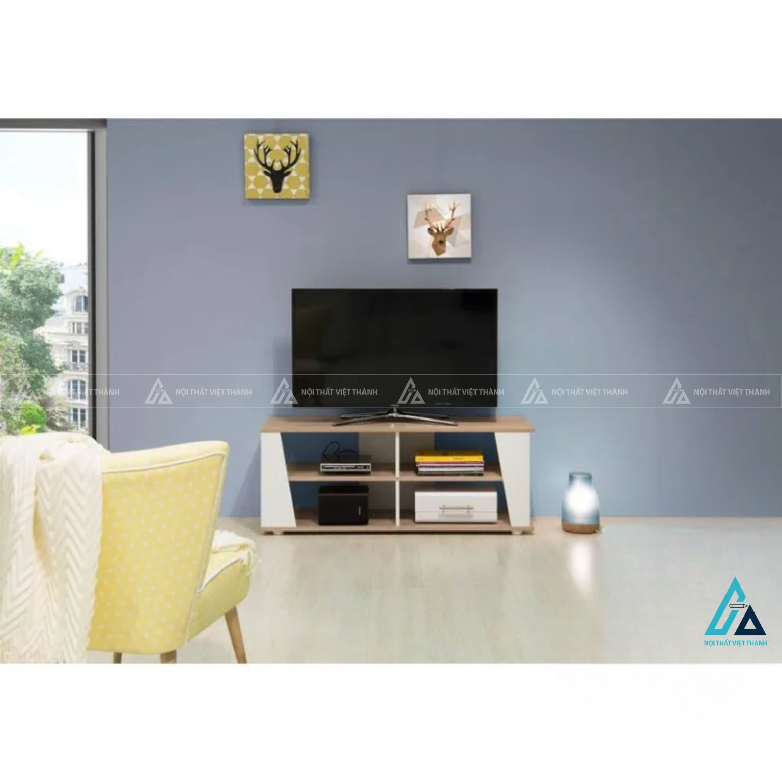 Kệ tivi gỗ công nghiệp hiện đại thiết kế đa năng thông minh 4