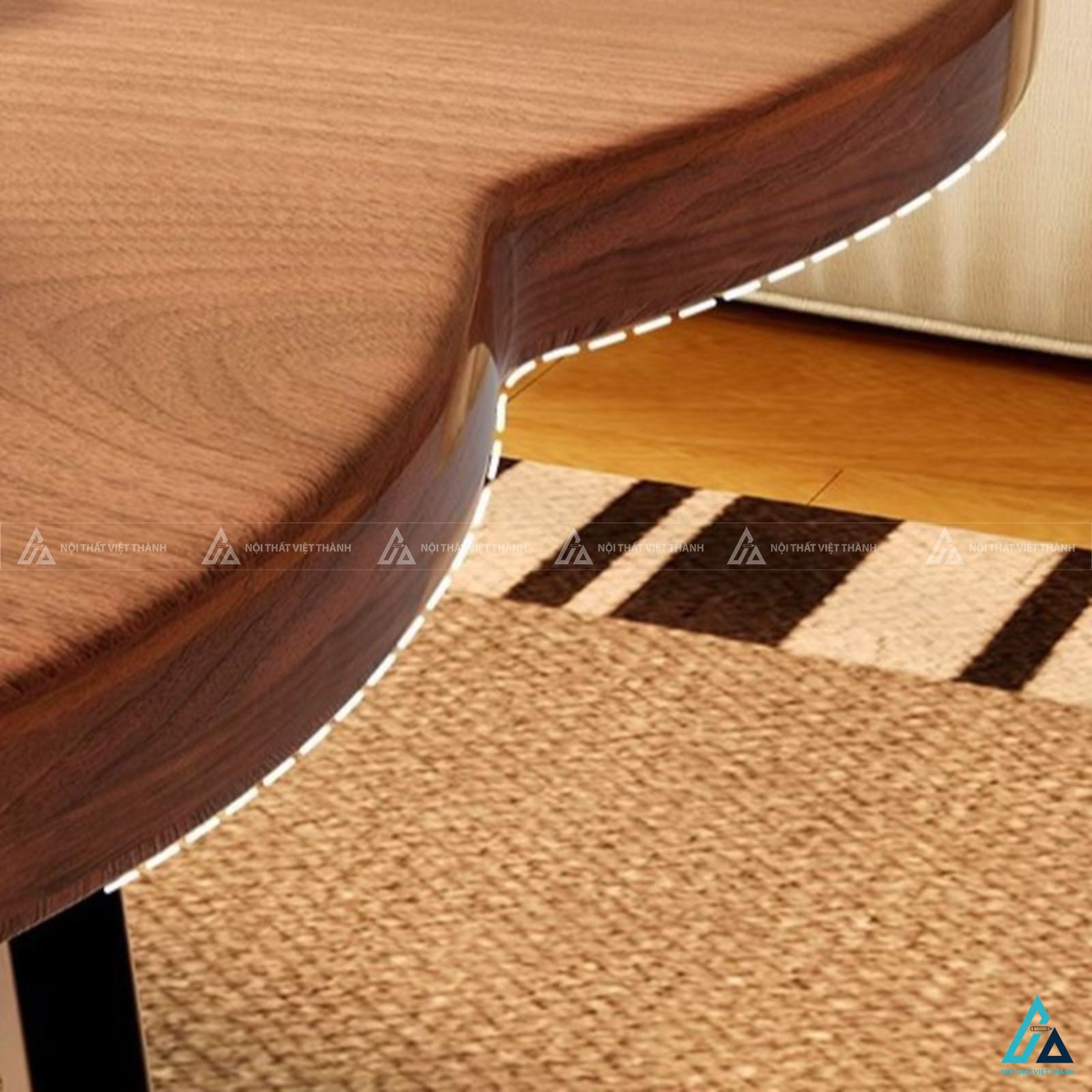 Bộ bàn trà lồng nhau hình cánh hoa thiết kế hiện đại độc đáo 1