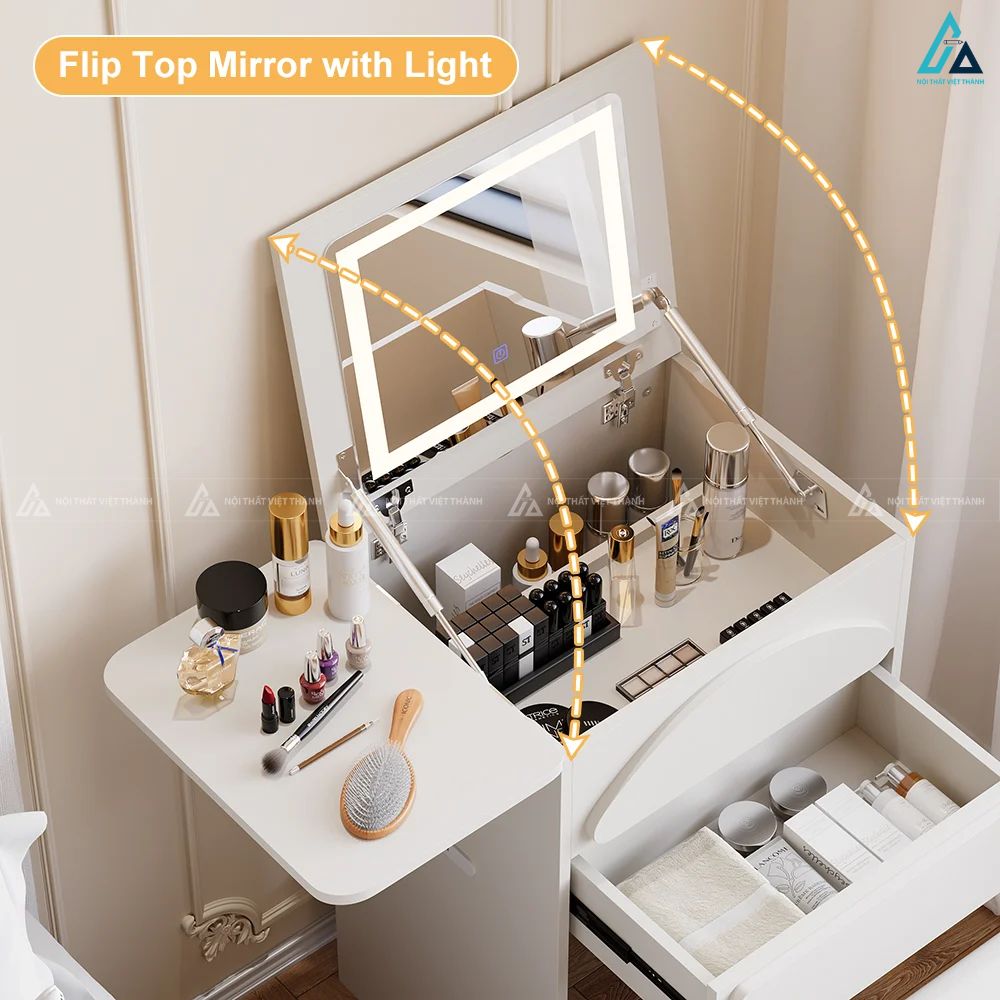 Bàn trang điểm thông minh gấp gọn đa năng tiết kiệm diện tích 1