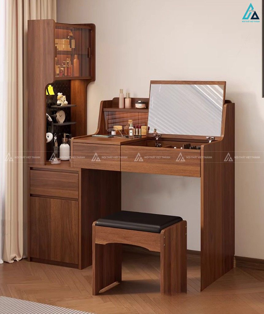 Bàn trang điểm gương lật tích hợp tủ đứng đa năng tiện lợi 1