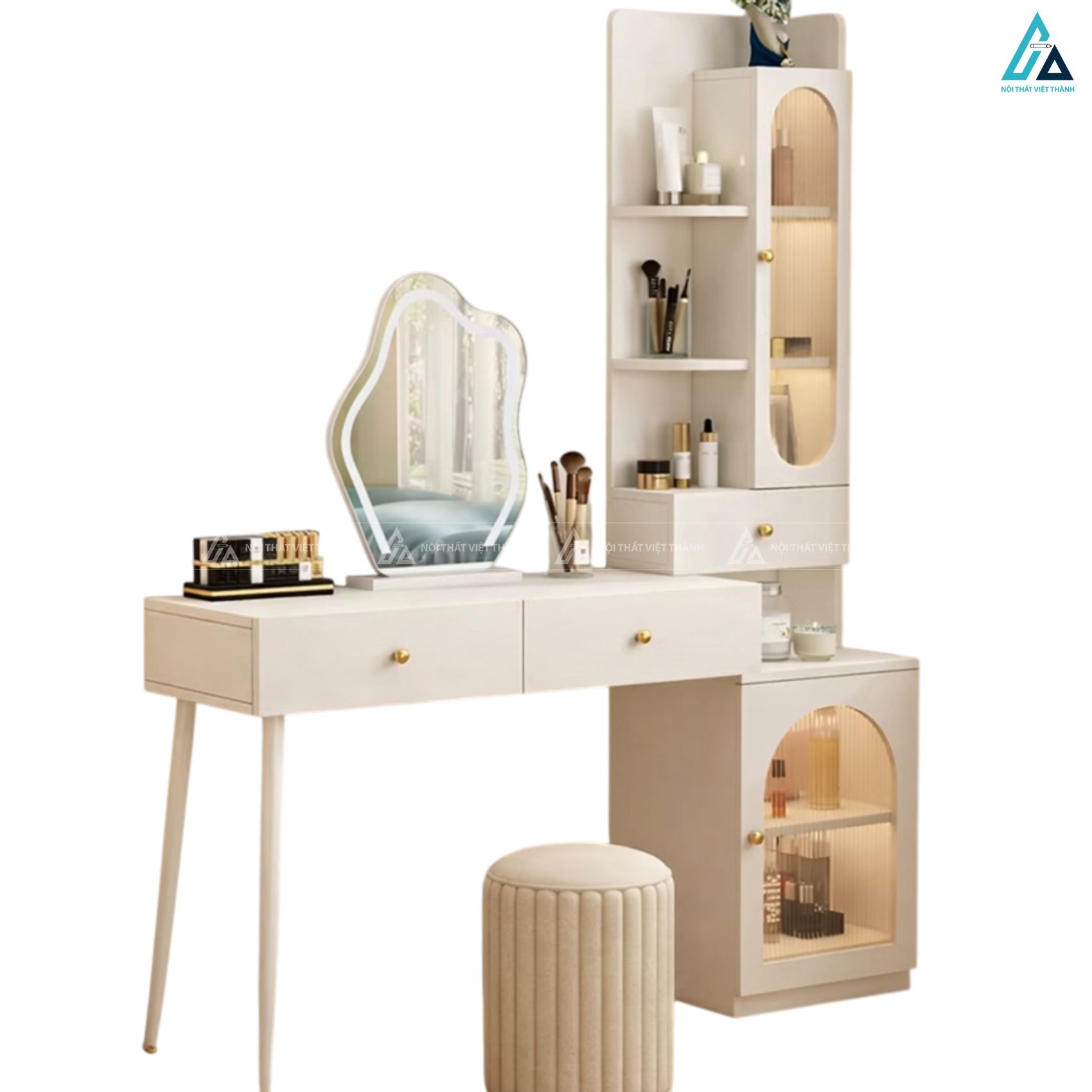 Bàn trang điểm tủ đứng đa năng kết hợp nhiều ngăn lưu trữ 1