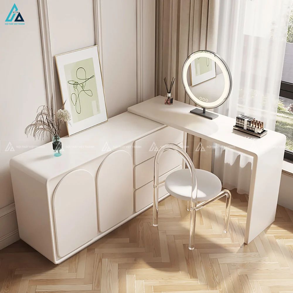 Bàn trang điểm hiện đại nhiều ngăn kéo lưu trữ tiện lợi