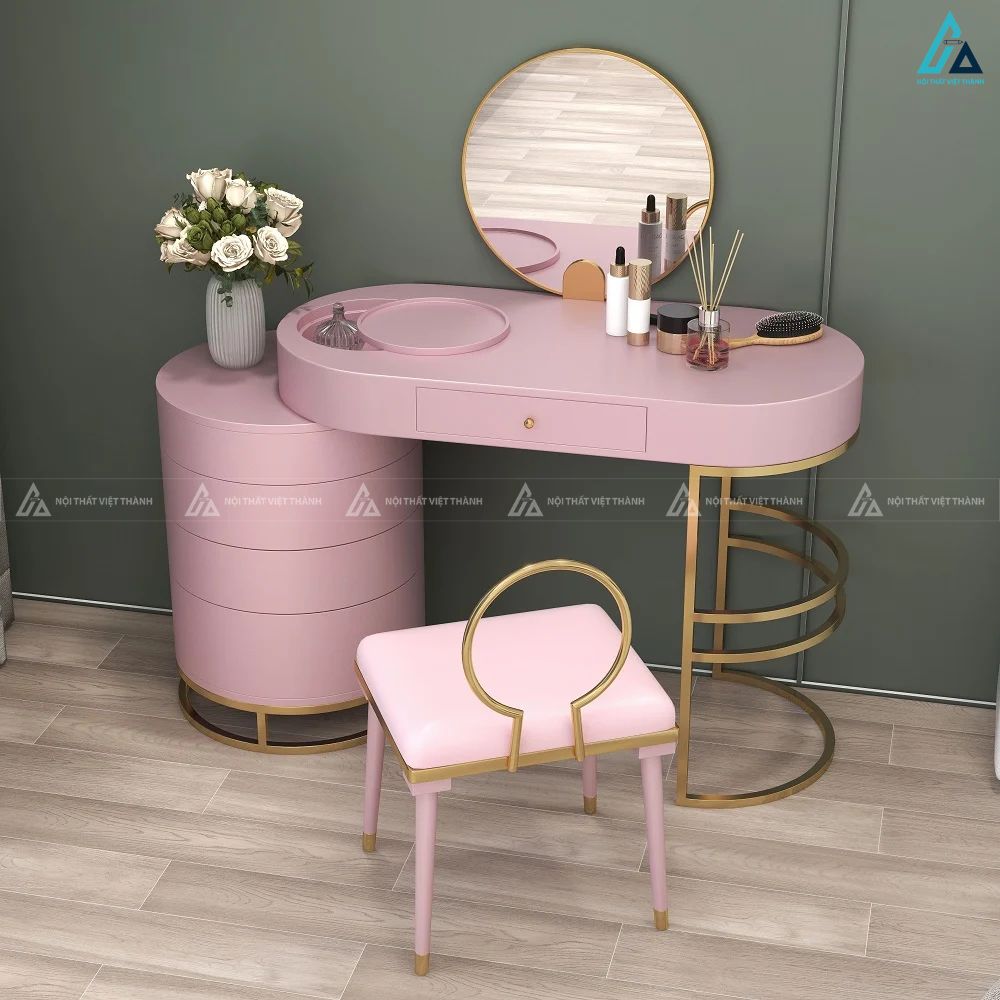 Bàn trang điểm hiện đại nhiều ngăn kéo lưu trữ thông minh 4