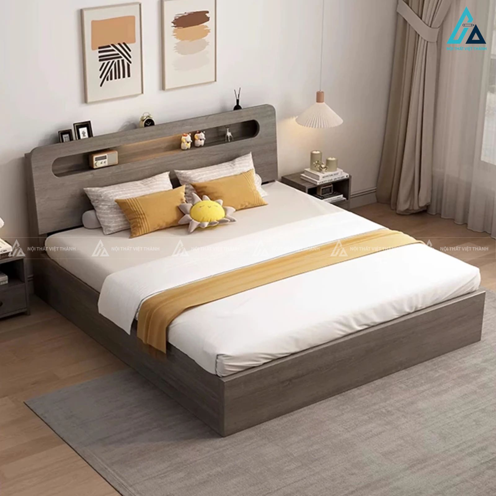 Combo phòng ngủ tích hợp tủ cánh lùa và bàn trang điểm nhỏ gọn 5