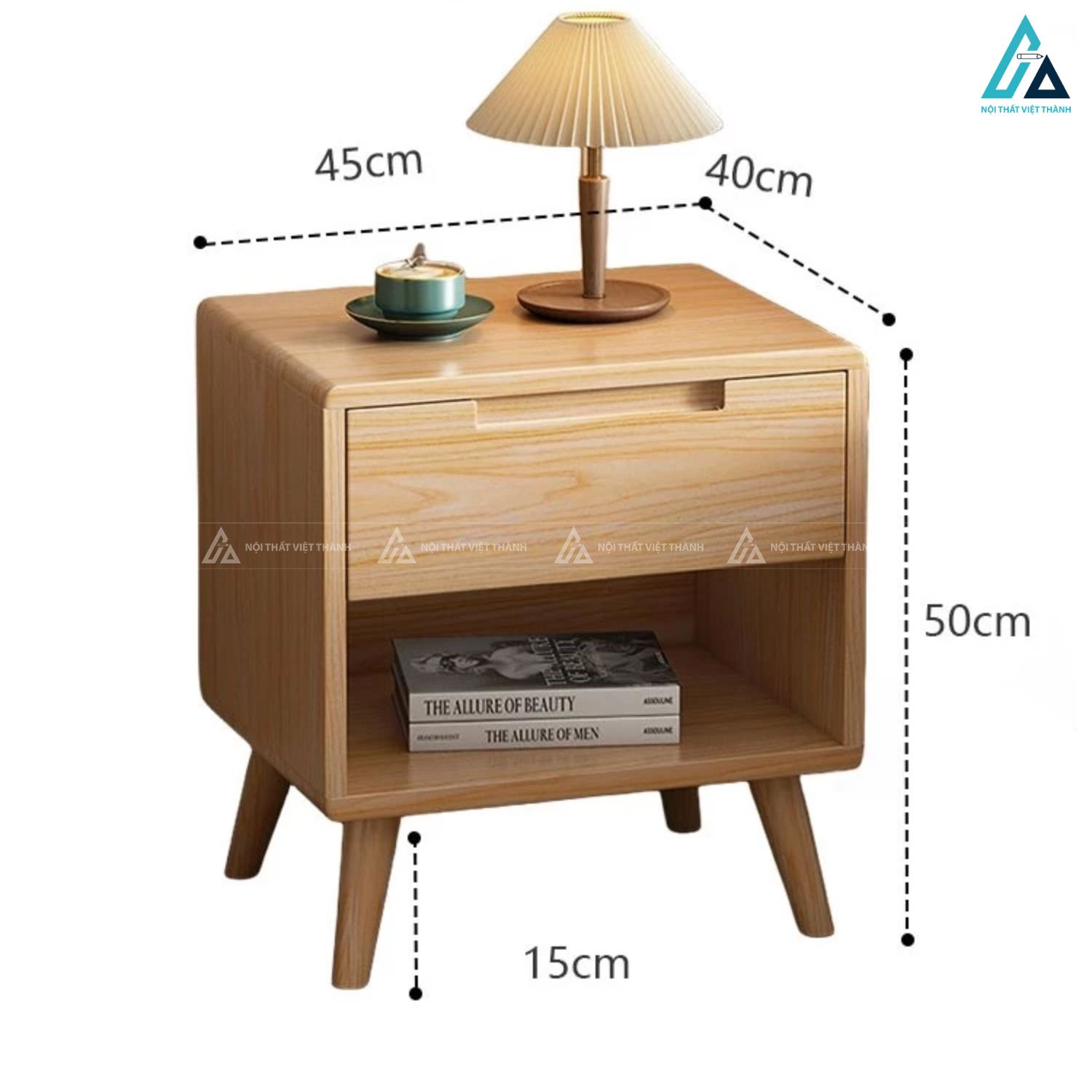Combo giường ngủ chân thấp và tủ áo cánh mây tự nhiên hiện đại 1