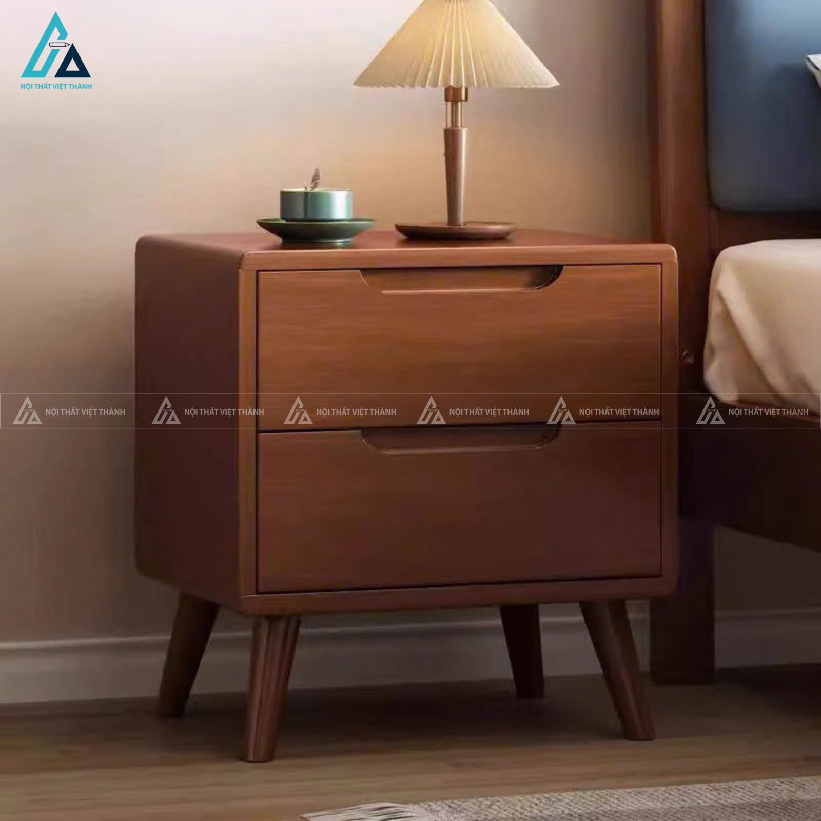 Combo giường ngủ kết hợp tủ áo và bàn phấn gương đèn led 2