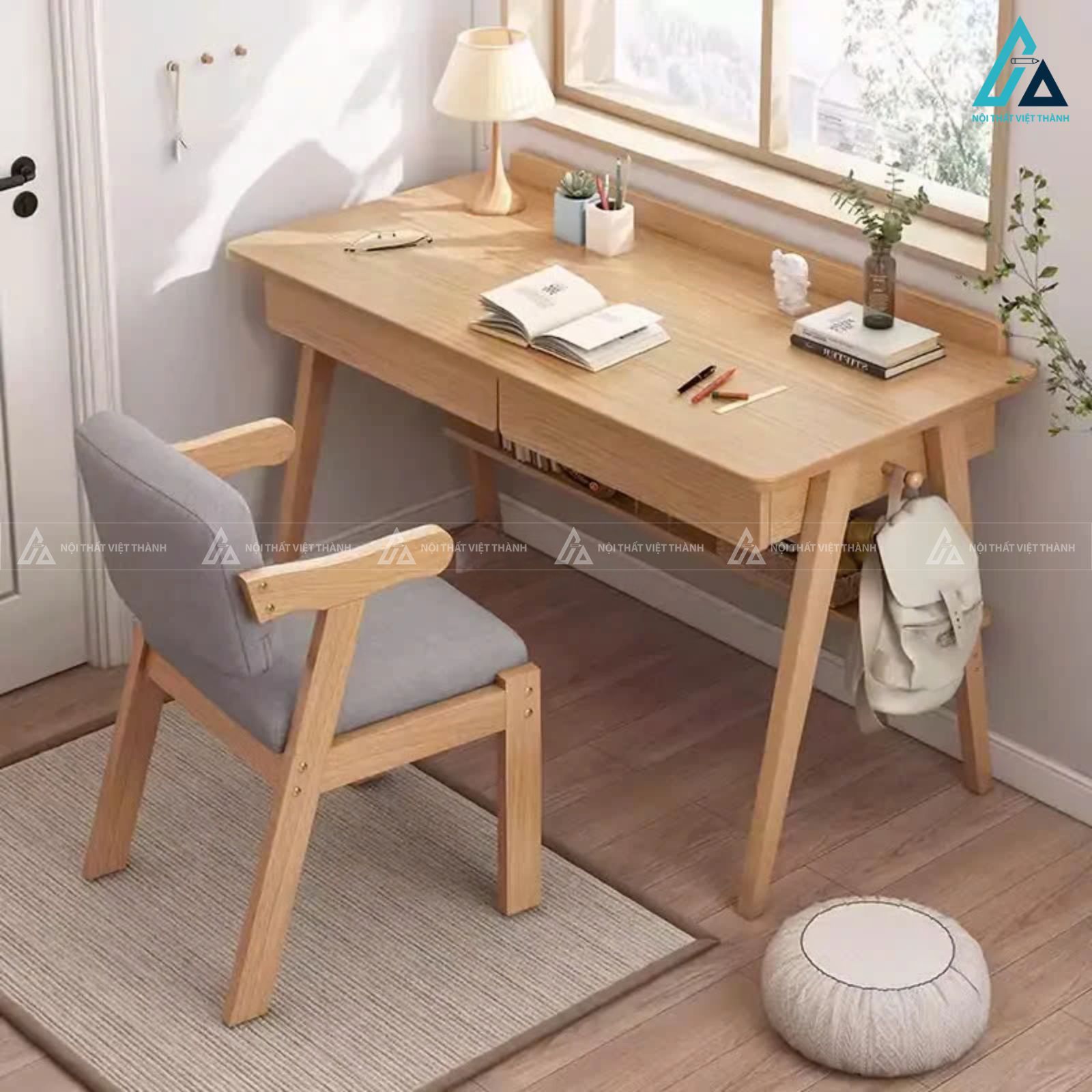 Combo phòng ngủ thông minh giường chân cao và tủ cánh lùa 3