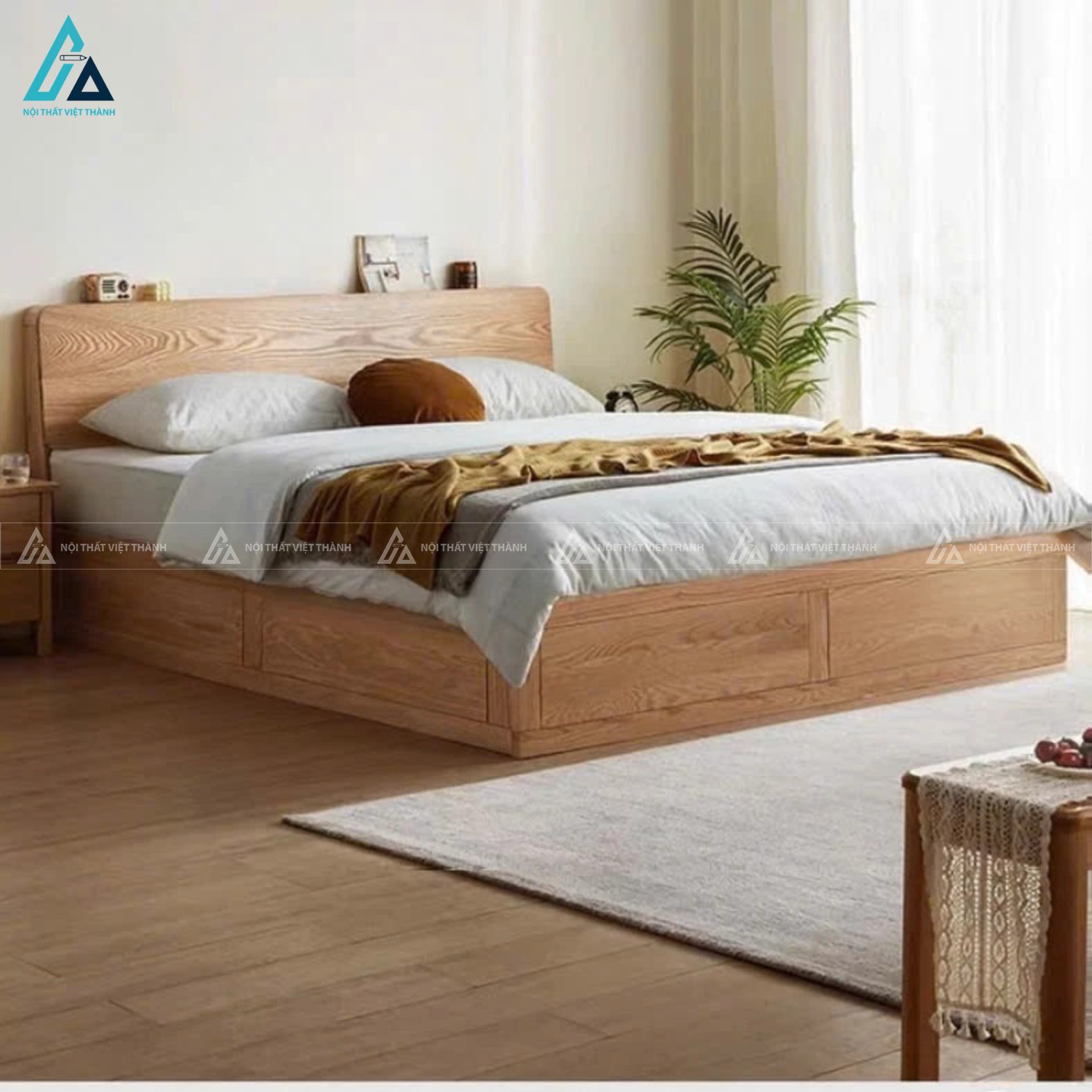 Combo giường ngủ kết hợp tủ áo cánh lùa và bàn trang điểm thông minh 6
