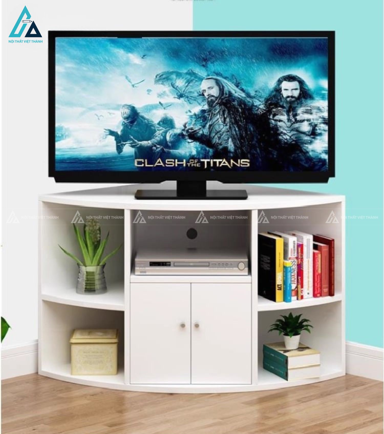 Kệ tivi góc thiết kế thông minh tối ưu diện tích phòng khách 1