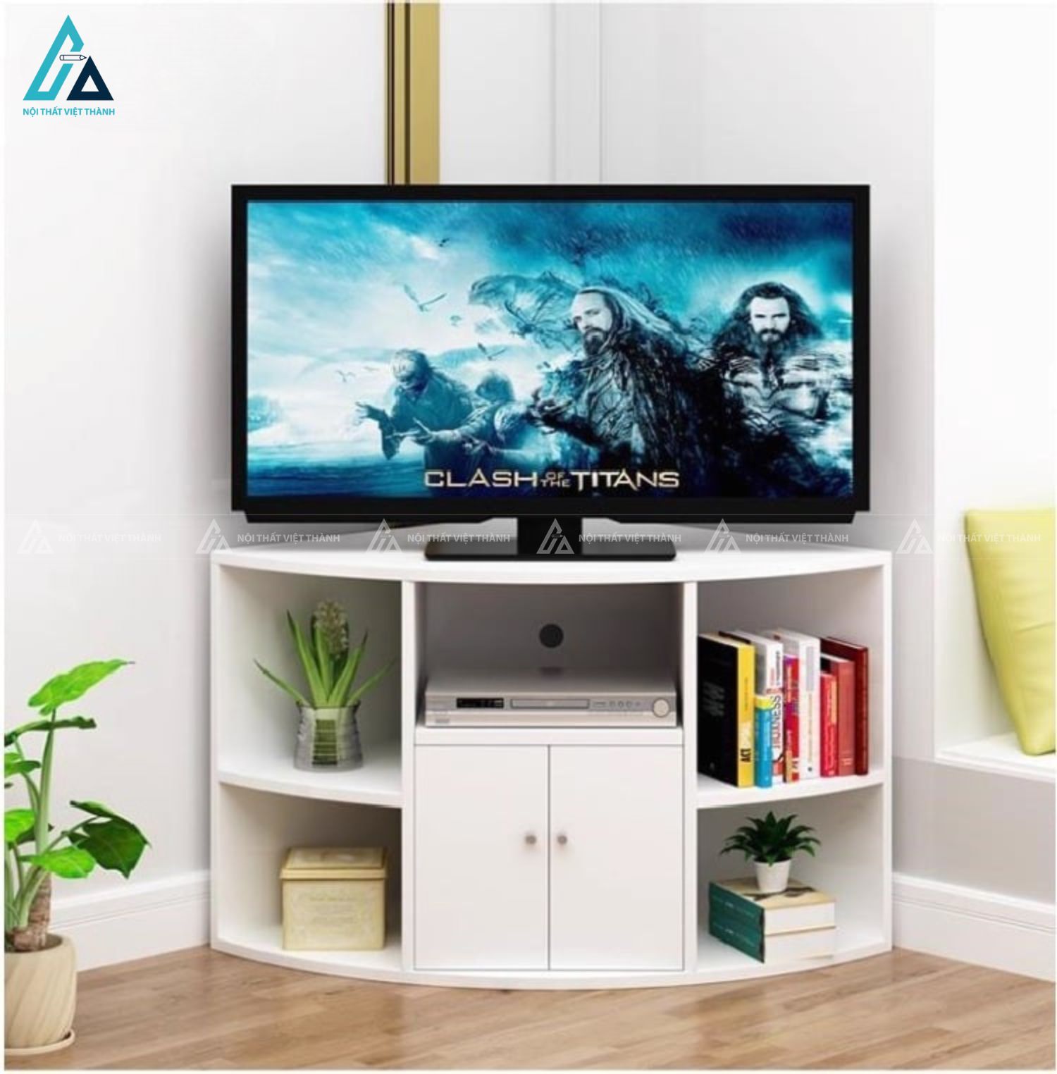 Kệ tivi góc thiết kế thông minh tối ưu diện tích phòng khách 2