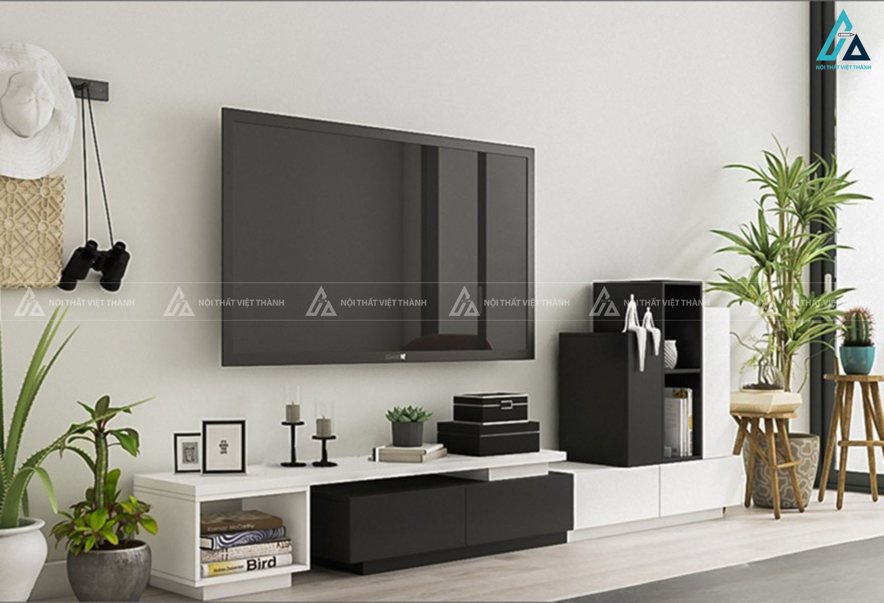 Kệ tivi thông minh đa năng thiết kế hiện đại tiết kiệm diện tích 4
