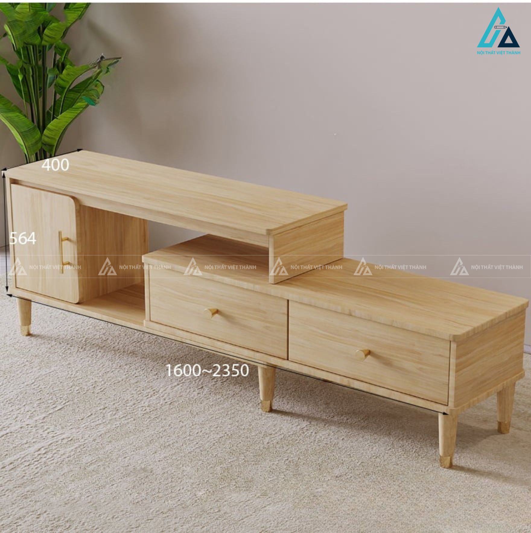 Kệ tivi gỗ nhỏ gọn thông minh thiết kế tối ưu cho phòng khách 2