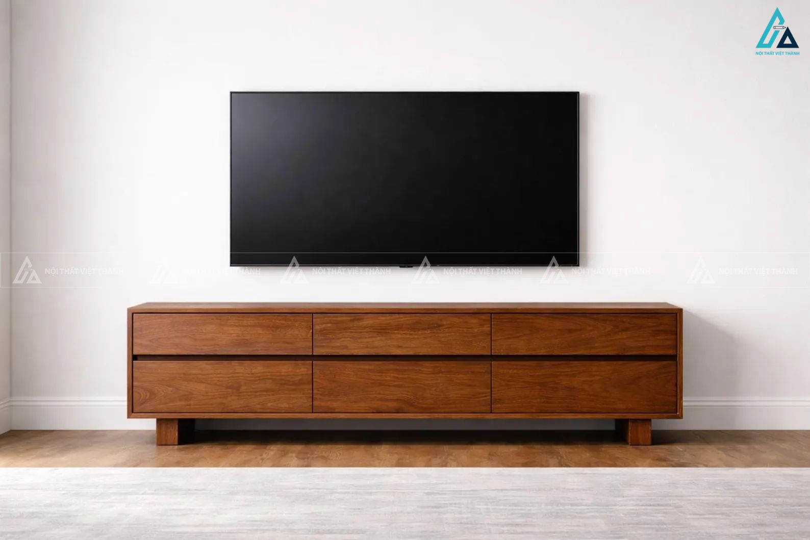 Kệ tivi gỗ tự nhiên thiết kế nhiều ngăn kéo lưu trữ thông minh 1
