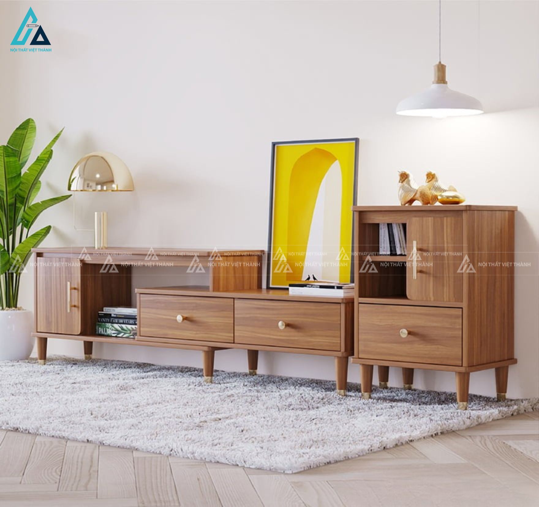 Kệ tivi gỗ nhỏ gọn thông minh thiết kế tối ưu cho phòng khách 3