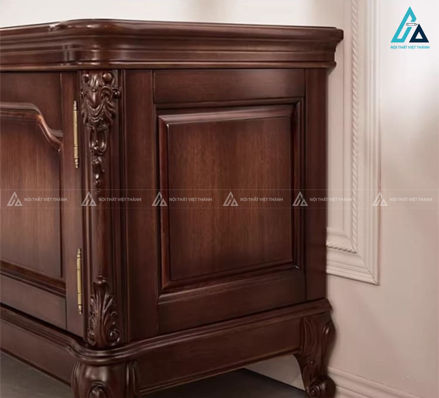 Kệ tivi gỗ thiết kế cổ điển sang trọng cho phòng khách đẹp 3