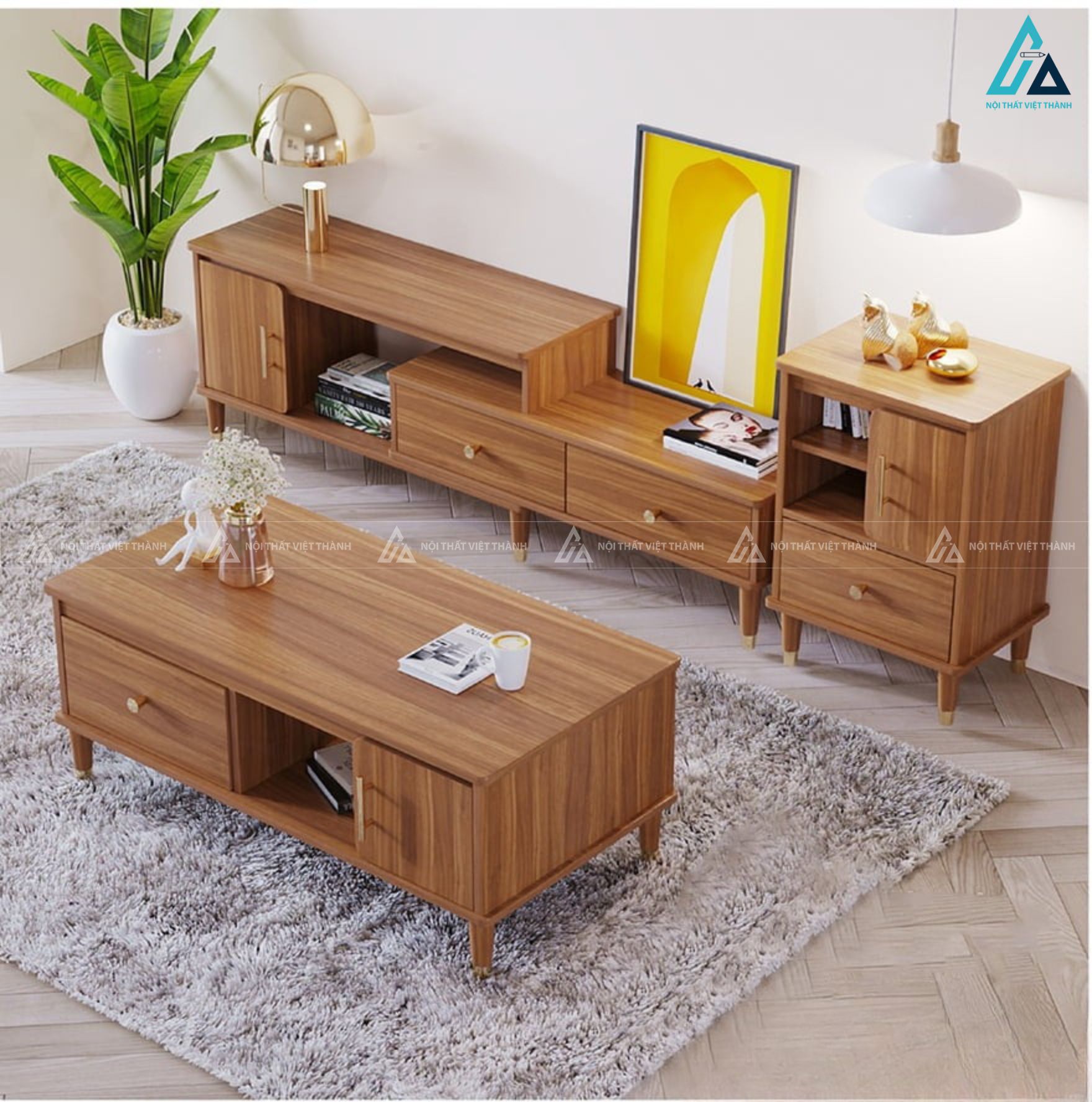 Kệ tivi gỗ nhỏ gọn thông minh thiết kế tối ưu cho phòng khách 4