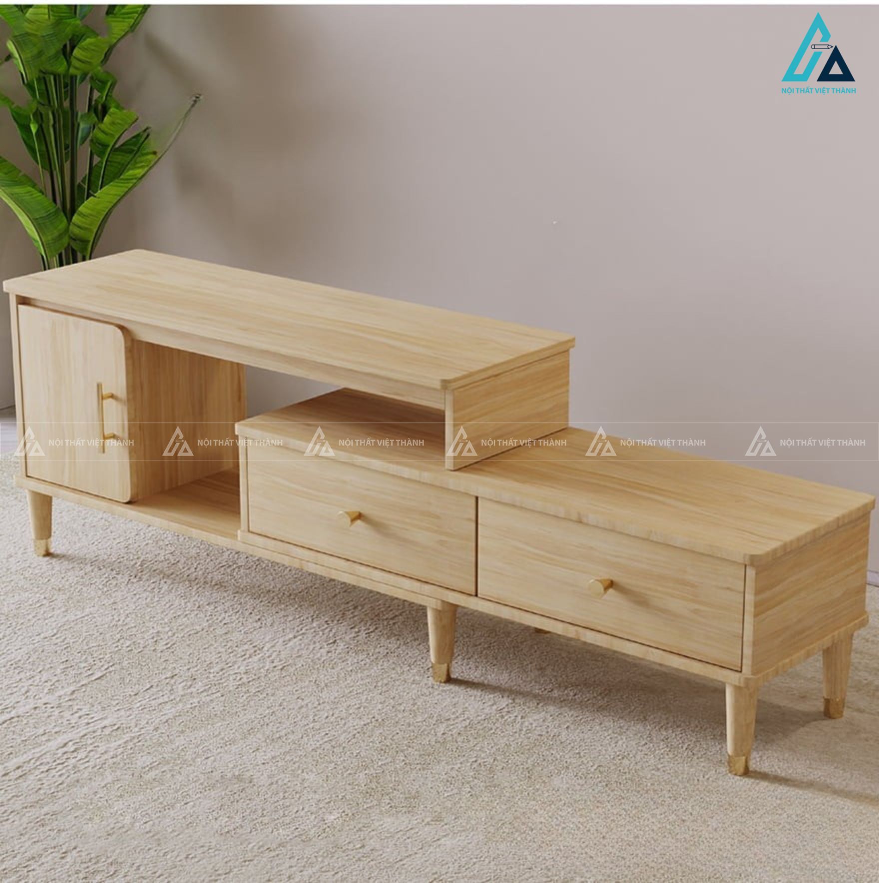 Kệ tivi gỗ nhỏ gọn thông minh thiết kế tối ưu cho phòng khách 6