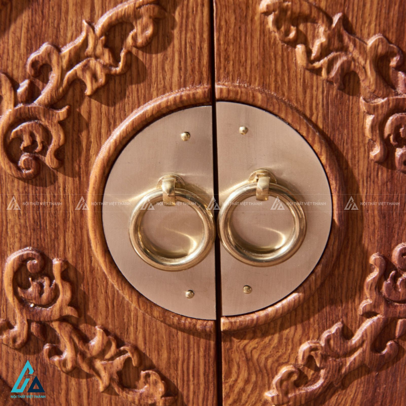 Kệ tivi gỗ tự nhiên giả cổ phong cách á đông độc đáo 5