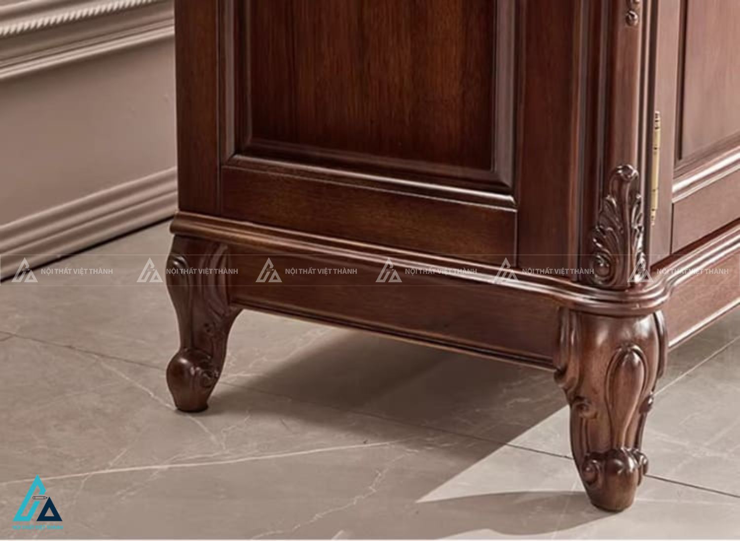 Kệ tivi gỗ thiết kế cổ điển sang trọng cho phòng khách đẹp 5