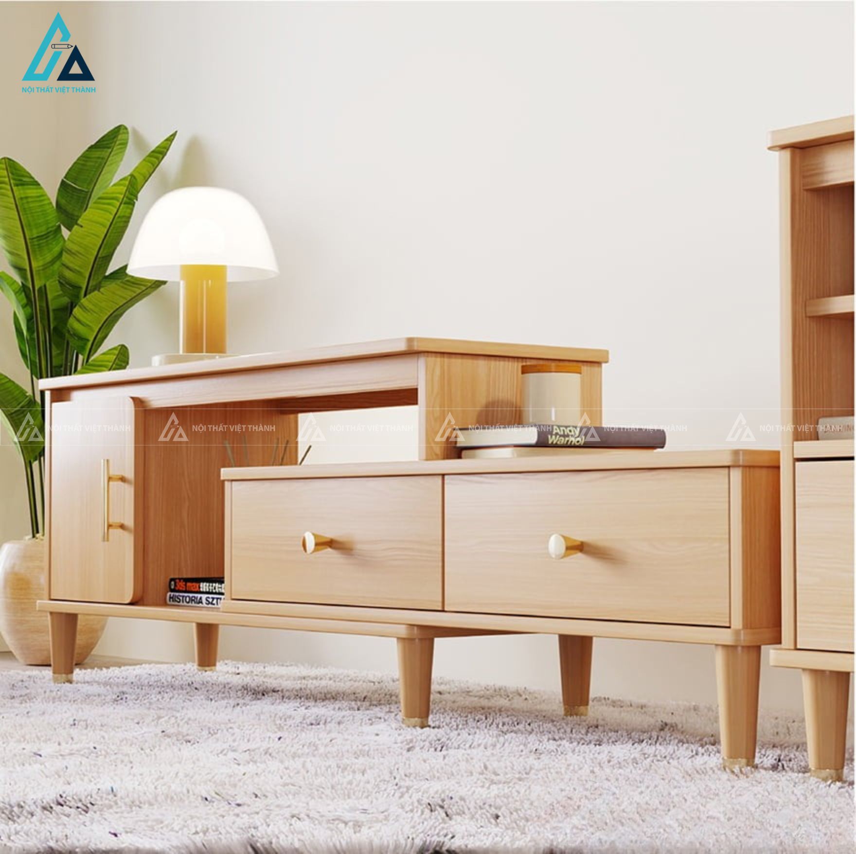 Kệ tivi gỗ nhỏ gọn thông minh thiết kế tối ưu cho phòng khách 1