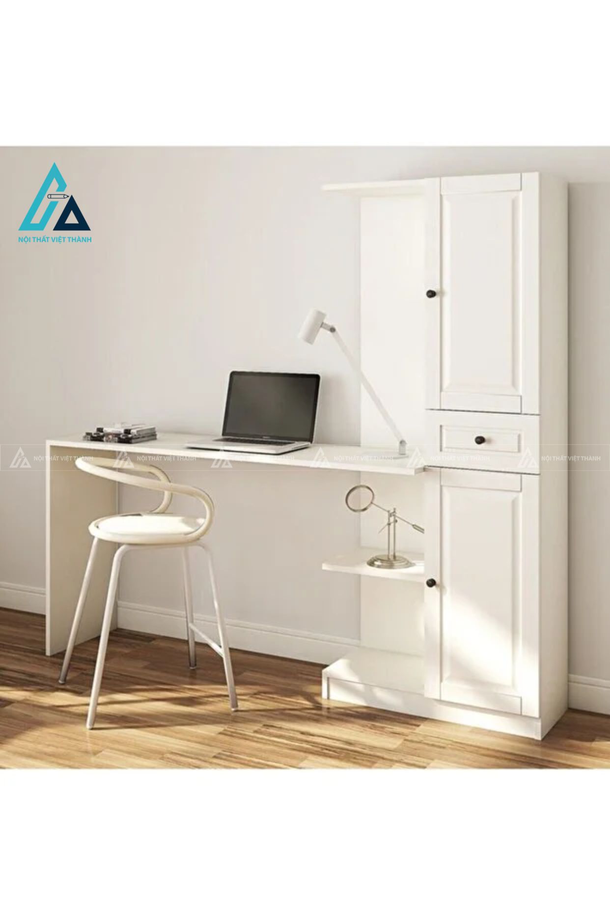 Combo phòng ngủ gỗ dễ thương tuổi teen phong cách đồng quê 1