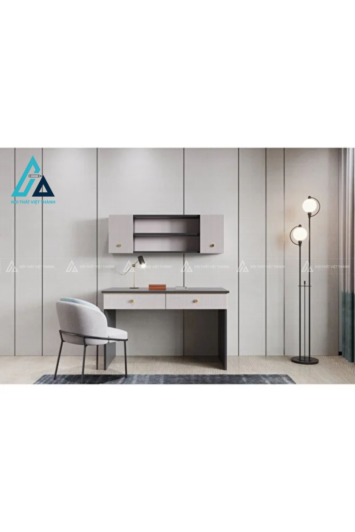 Combo phòng ngủ hiện đại tích hợp bàn học và tủ quần áo đa năng 2