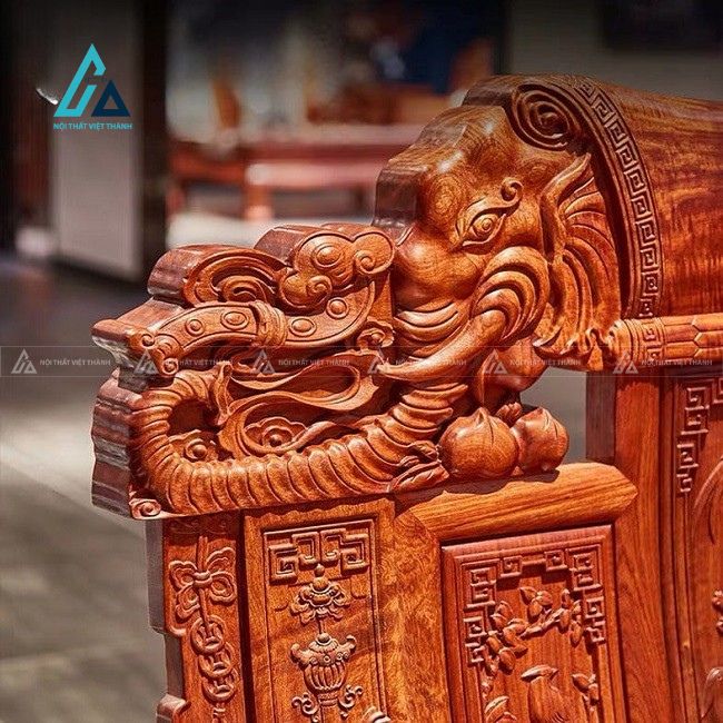 Bộ salon gỗ thiết kế sang trọng tối ưu diện tích phòng khách 6