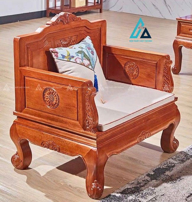 Bộ salon gỗ thiết kế sang trọng cho phòng khách hiện đại 1