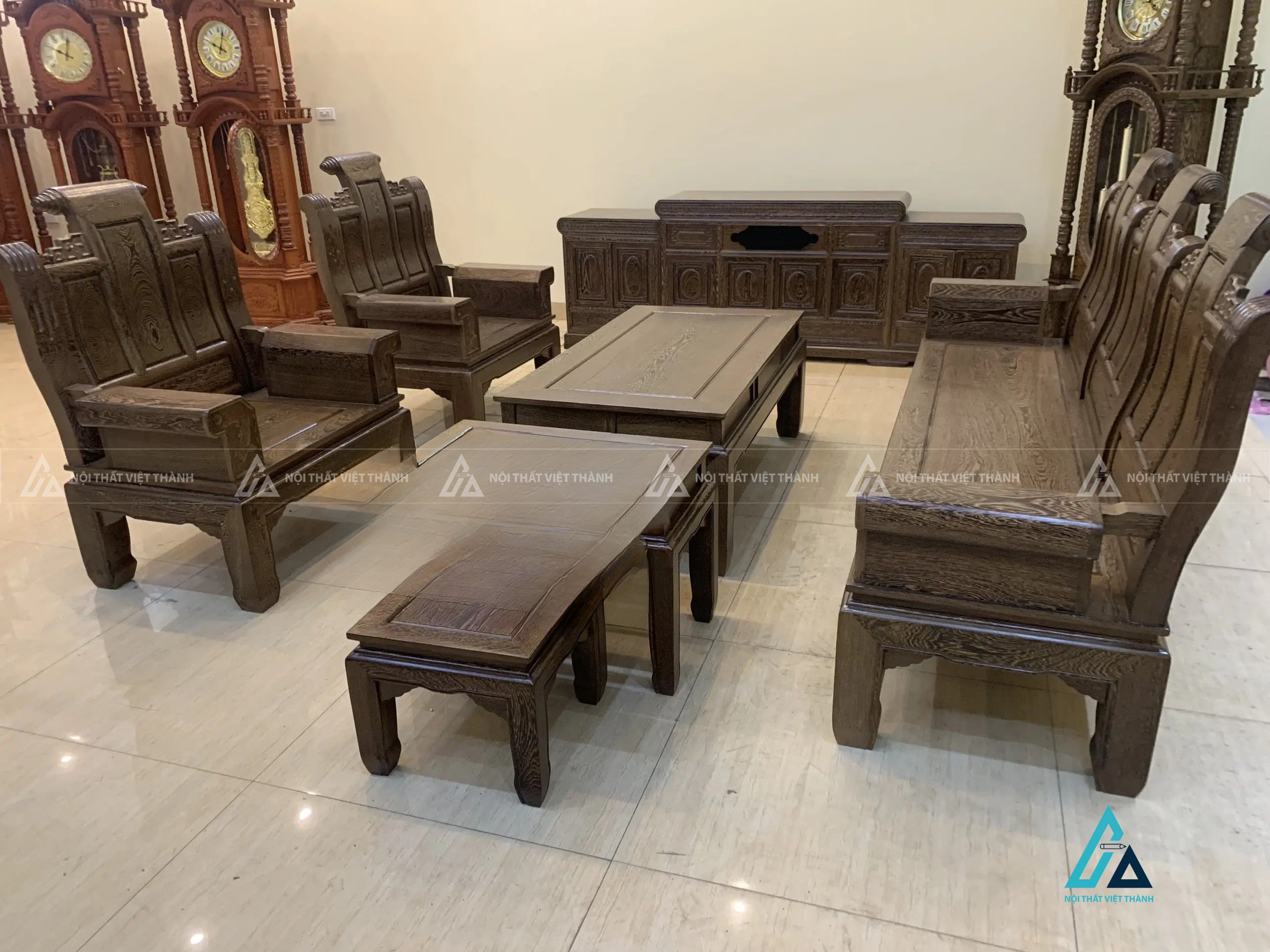 Bộ bàn ghế salon gỗ thiết kế hiện đại cho phòng khách 3
