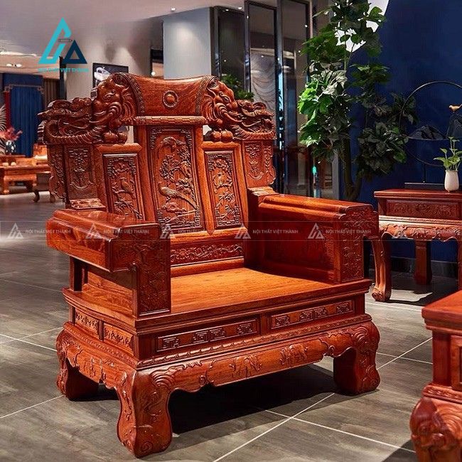 Bộ salon gỗ thiết kế sang trọng tối ưu diện tích phòng khách 3