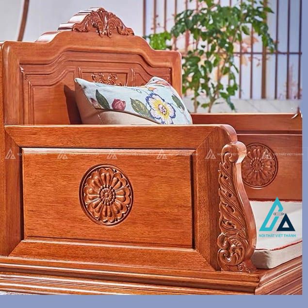 Bộ salon gỗ thiết kế sang trọng cho phòng khách hiện đại 6