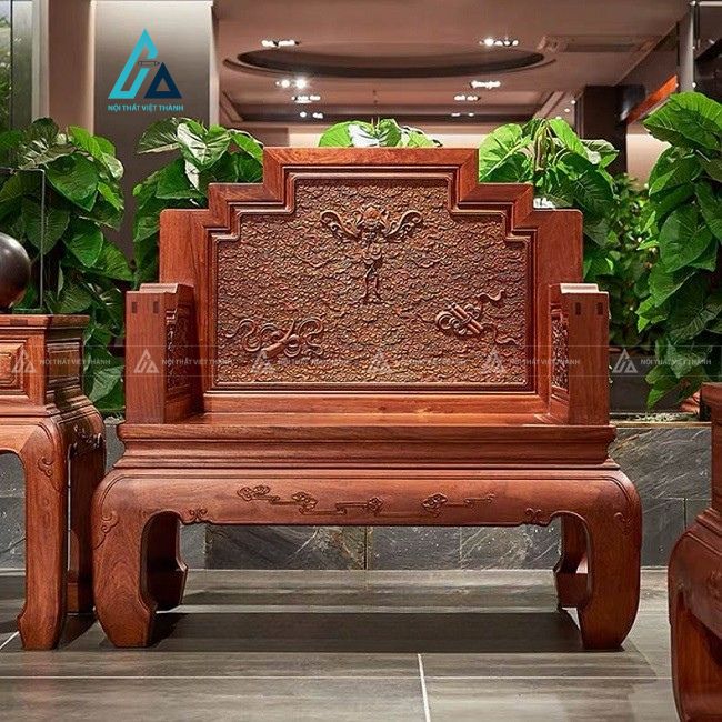 Bộ salon gỗ chạm mây cao cấp nâng tầm đẳng cấp phòng khách 7