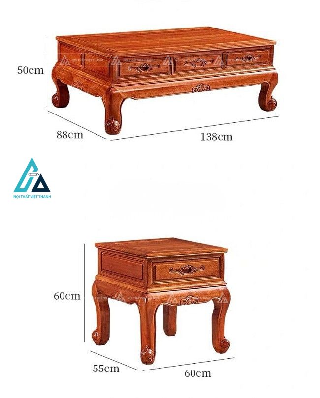 Bộ salon gỗ thiết kế sang trọng cho phòng khách hiện đại 7