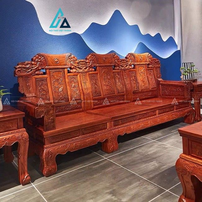 Bộ salon gỗ thiết kế sang trọng tối ưu diện tích phòng khách 5