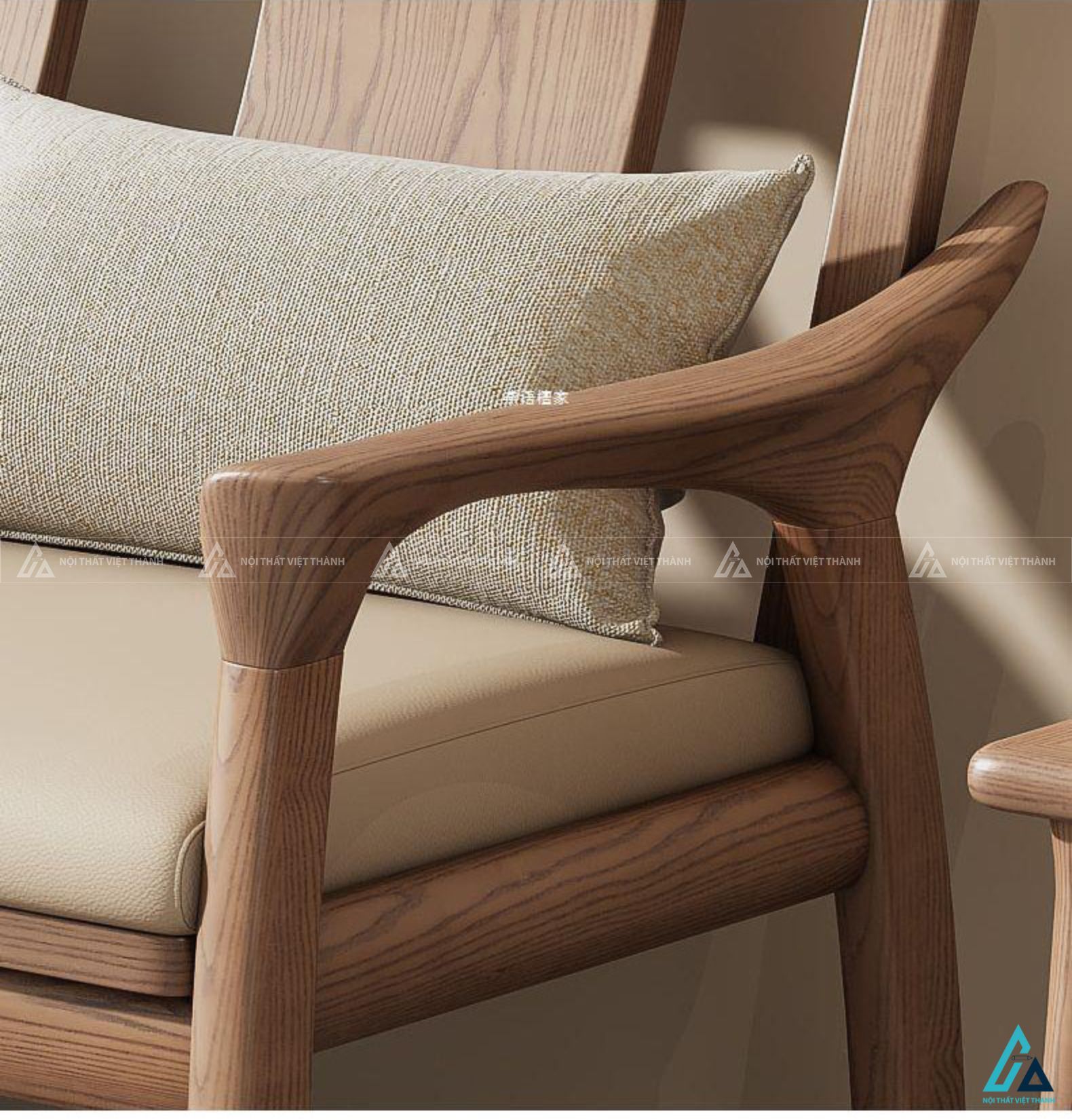 Sofa gỗ thiết kế cách điệu nghệ thuật cho phòng khách sang trọng 1