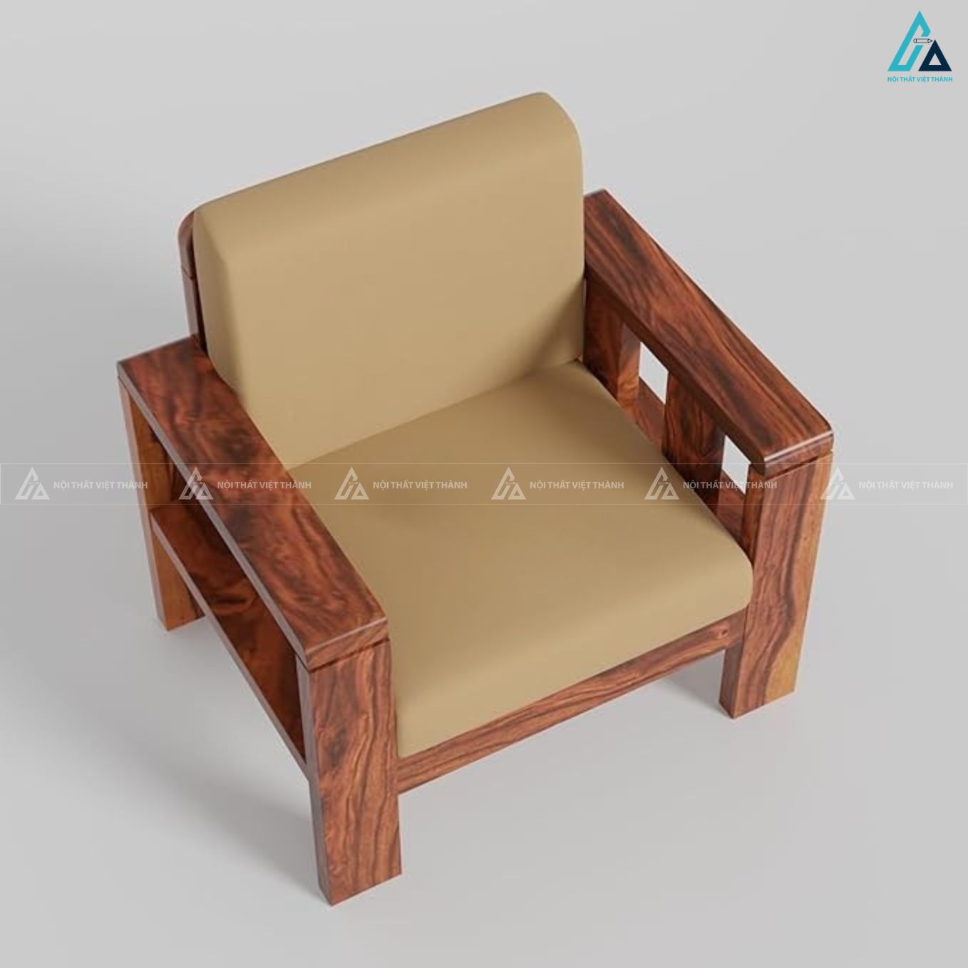 Bộ sofa gỗ 5 chỗ ngồi sang trọng cho phòng khách hiện đại 1