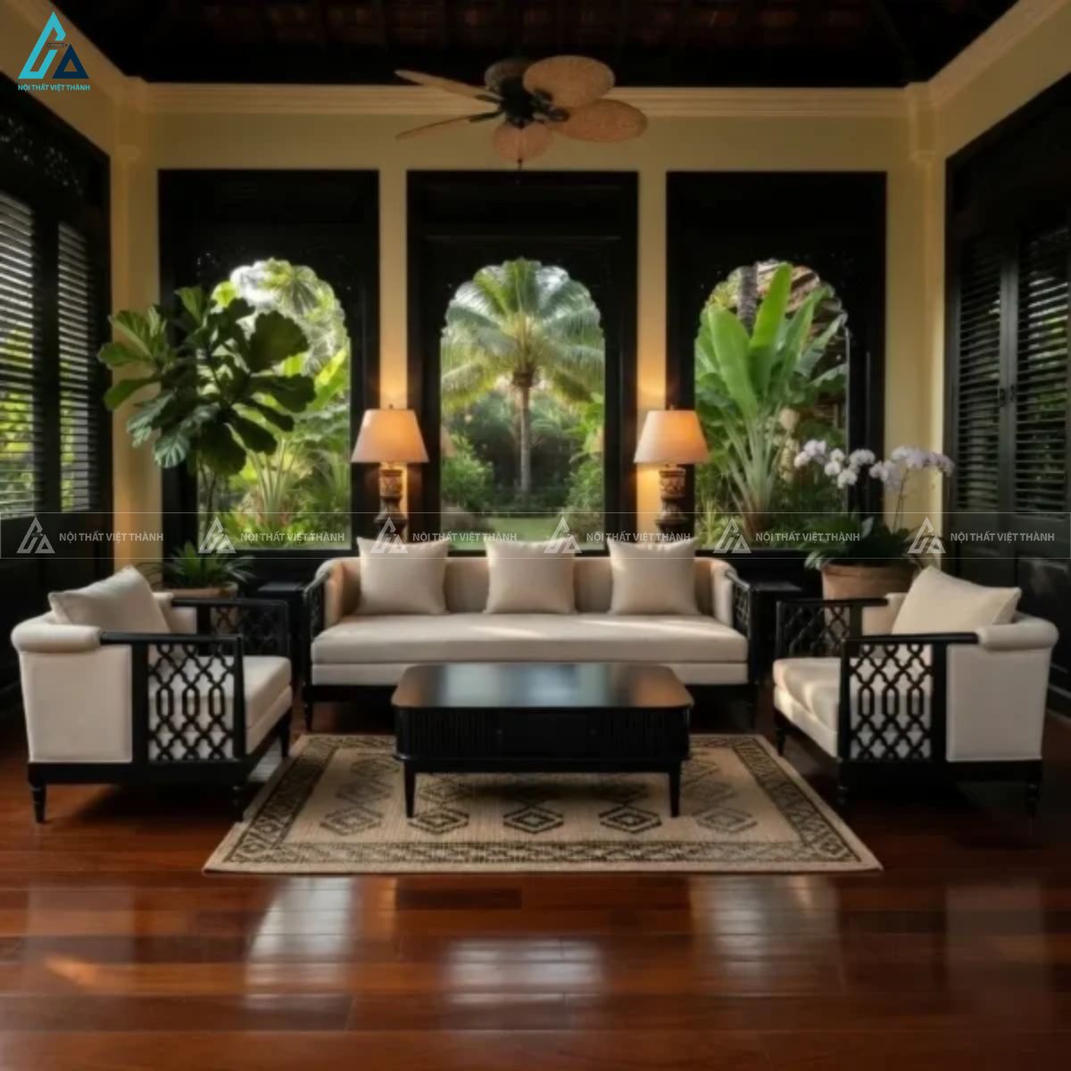 Bộ sofa phòng khách sang trọng thiết kế tinh tế đậm chất nghệ thuật 2