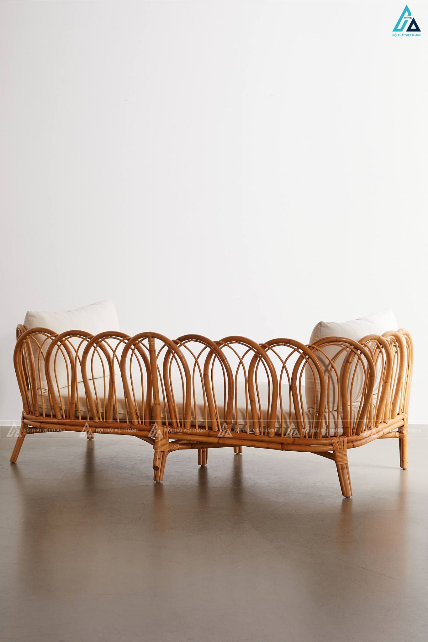 Bộ sofa mây tre đan phong cách nhiệt đới cho phòng khách 2