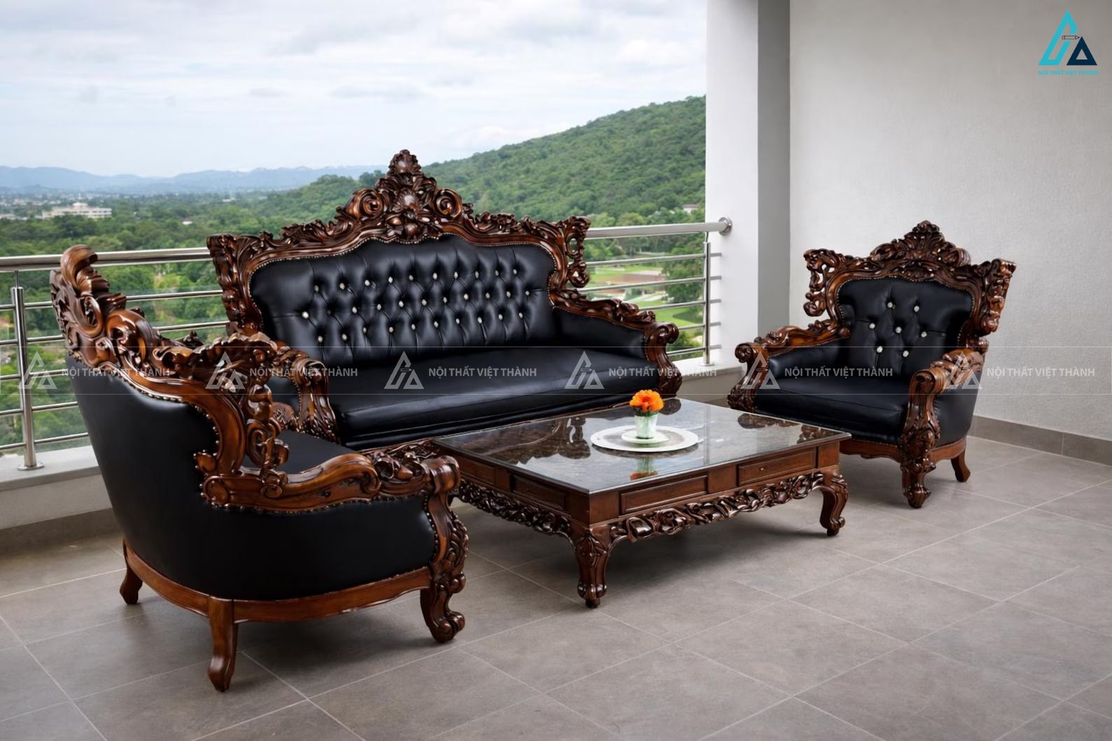Bộ bàn ghế sofa cổ điển sang trọng đẳng cấp cho phòng khách 1