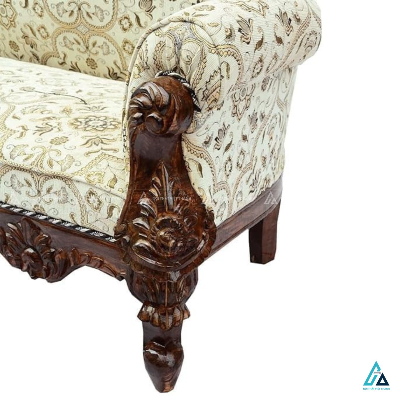 Bộ sofa gỗ chạm khắc cổ điển sang trọng cho phòng khách đẳng cấp 2