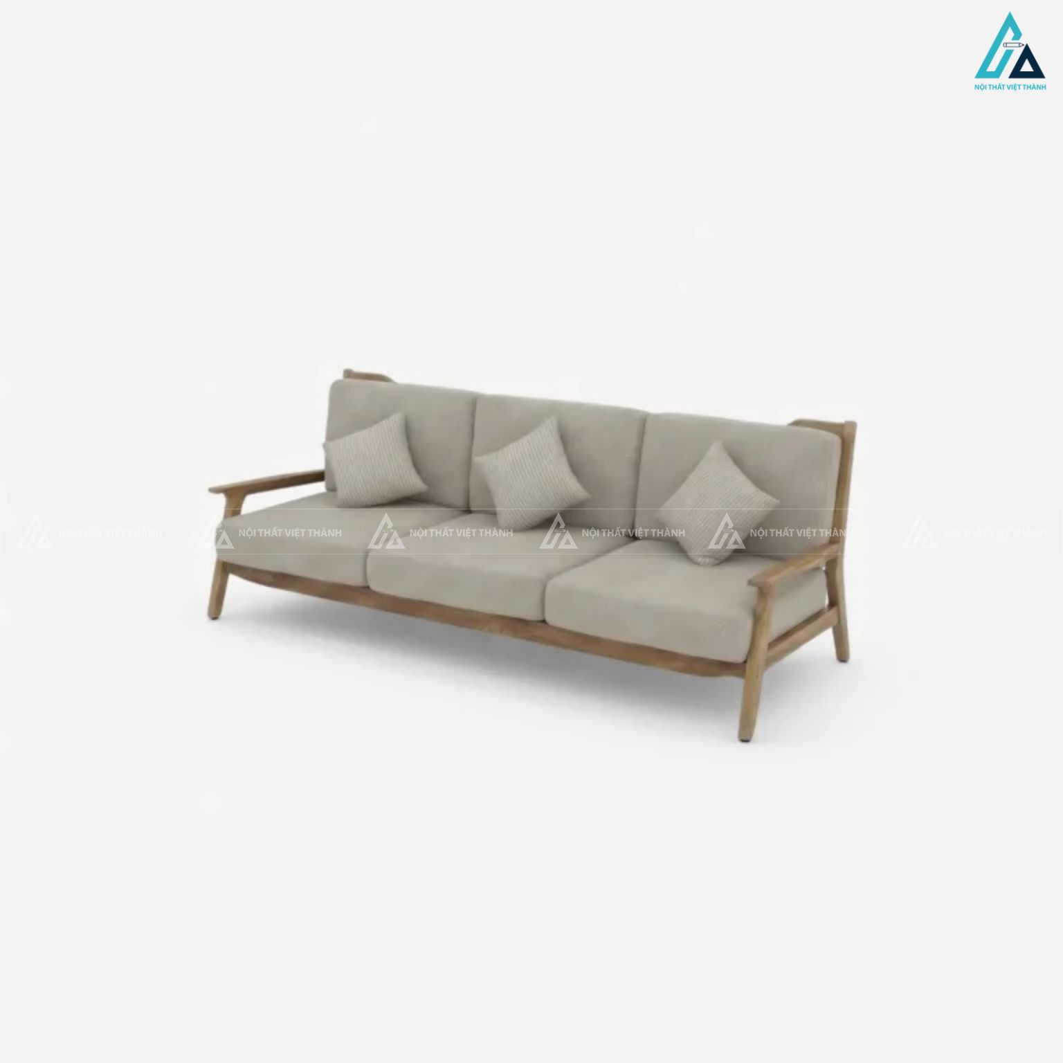 Sofa văng gỗ thiết kế thanh thoát cho phòng khách hiện đại 3