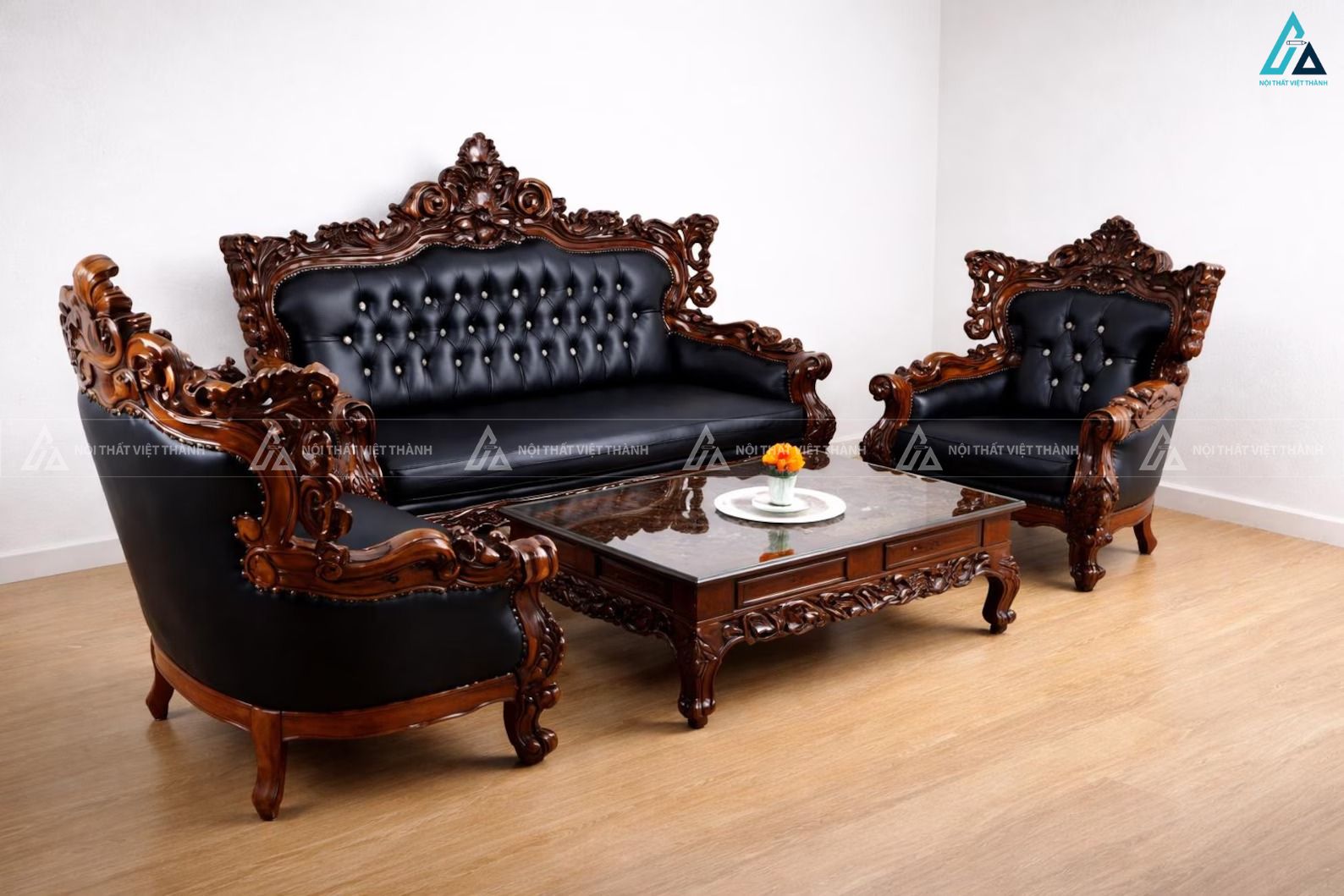 Bộ bàn ghế sofa cổ điển sang trọng đẳng cấp cho phòng khách 2