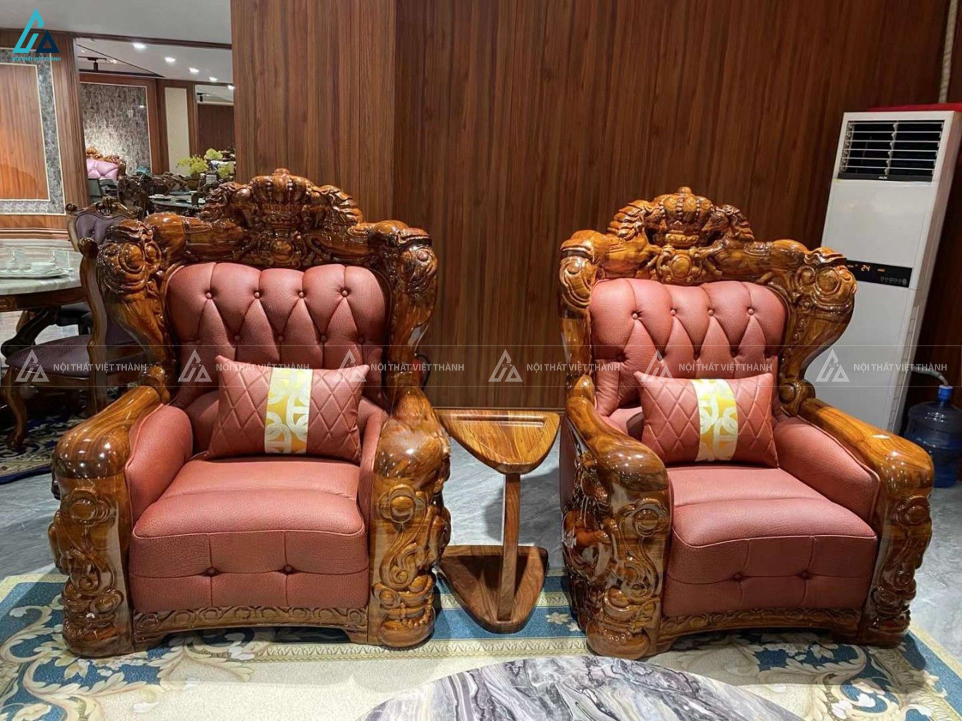 Bộ sofa phòng khách tân cổ điển chạm trổ họa tiết đẳng cấp 3