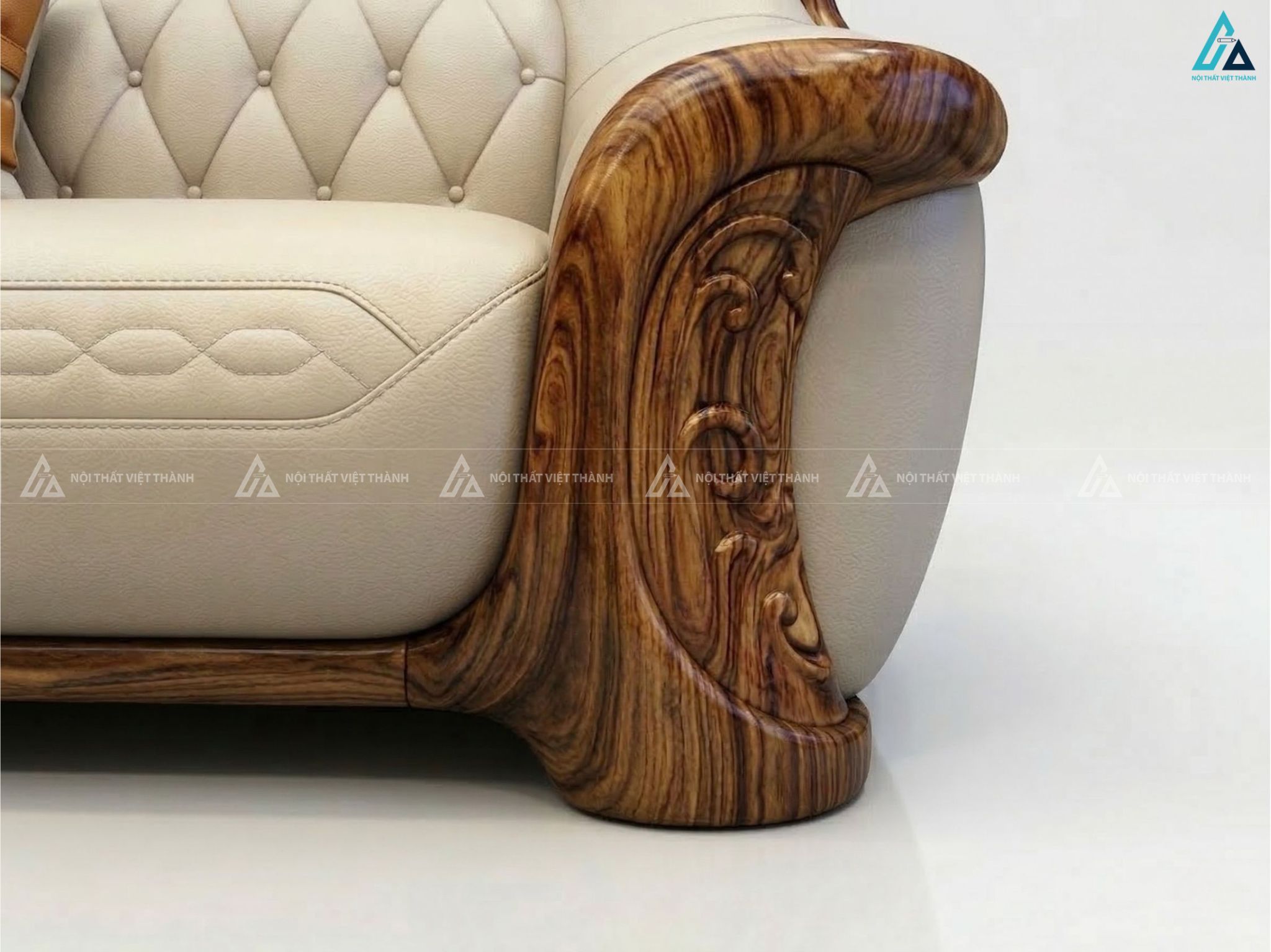 Bộ sofa phòng khách sang trọng thiết kế đường cong nghệ thuật 3
