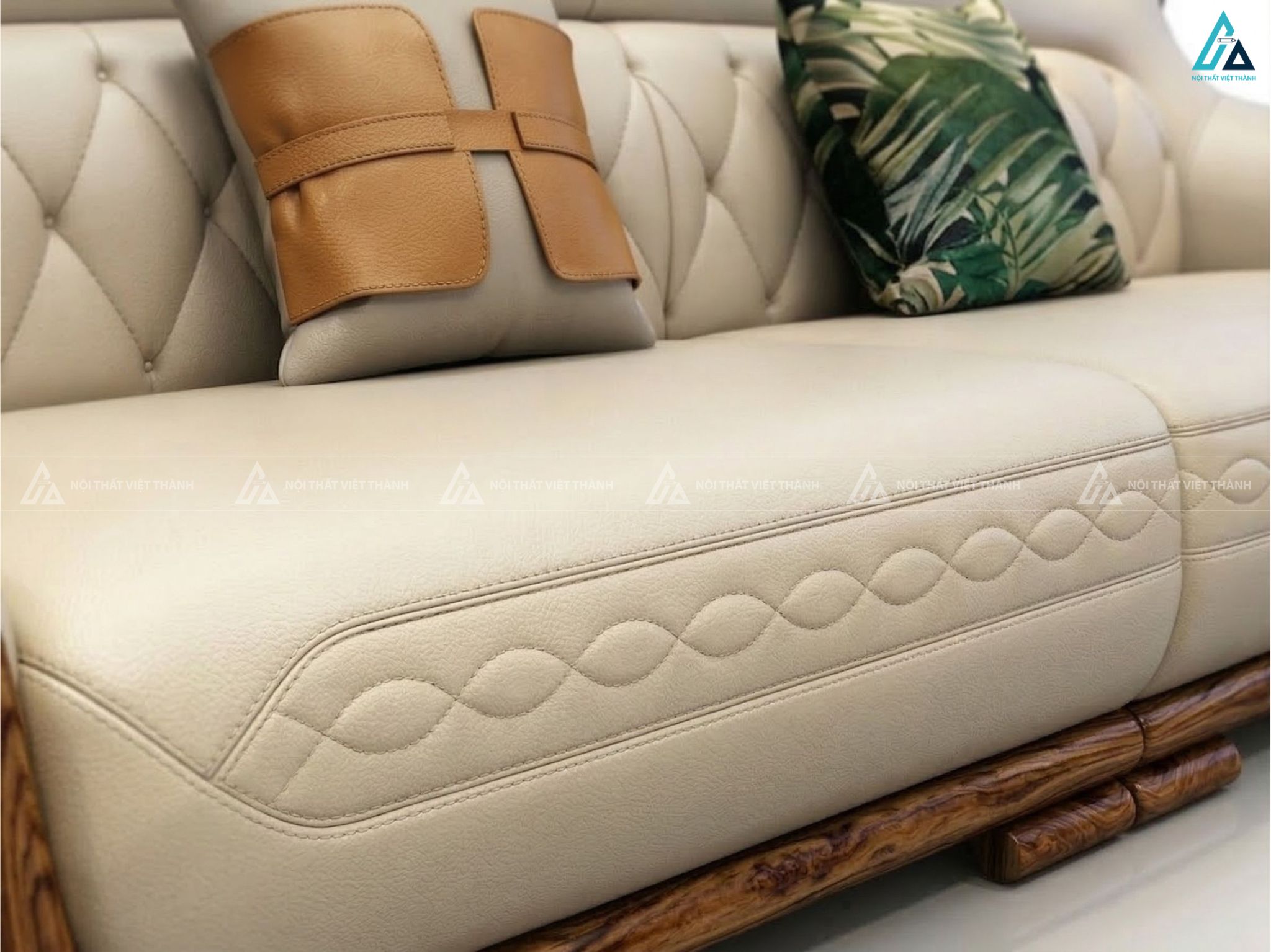 Bộ sofa phòng khách sang trọng thiết kế đường cong nghệ thuật 4