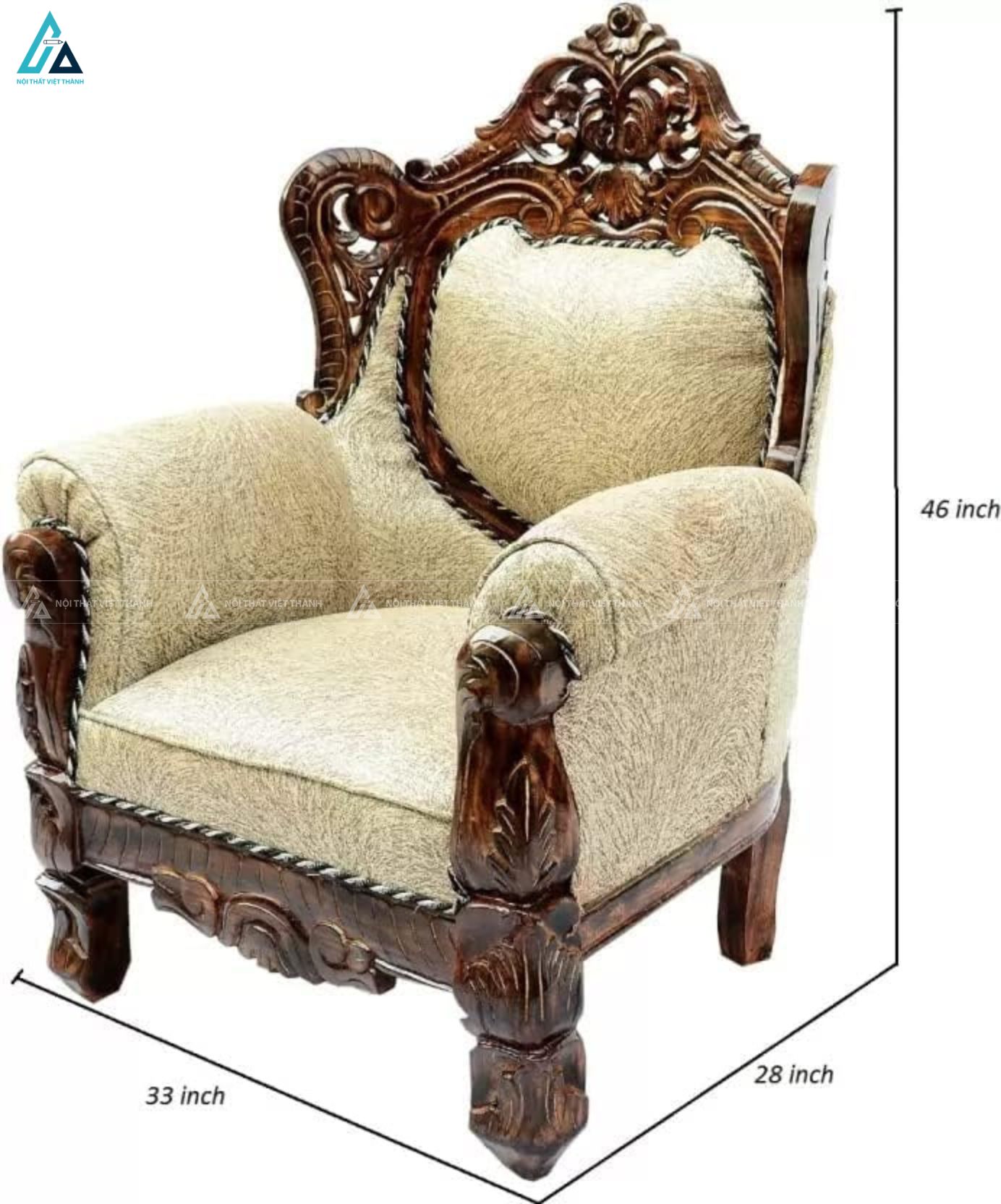 Bộ sofa gỗ chạm khắc nghệ thuật đẳng cấp cho phòng khách hiện đại 4