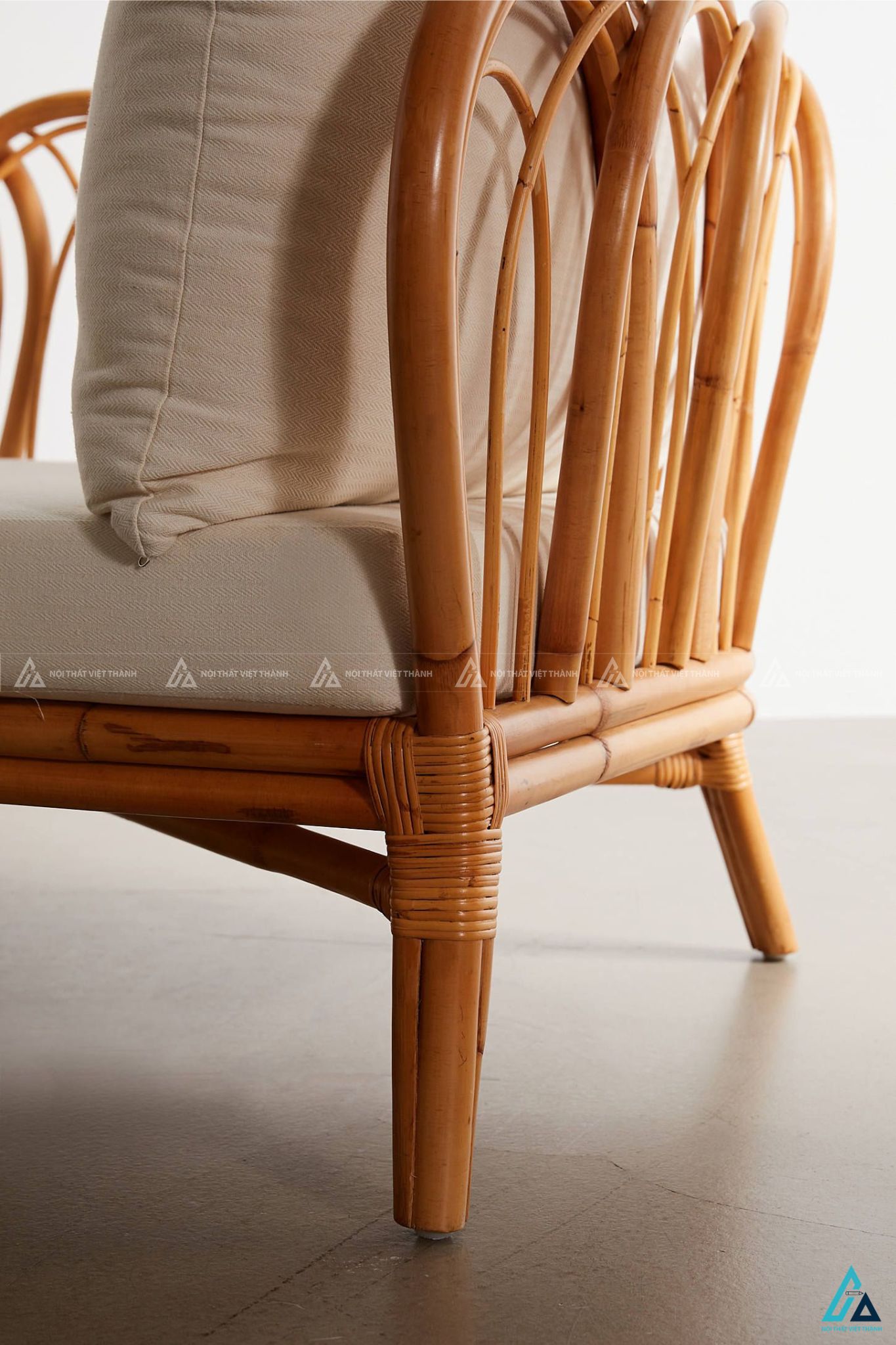 Bộ sofa mây tre đan phong cách nhiệt đới cho phòng khách 4