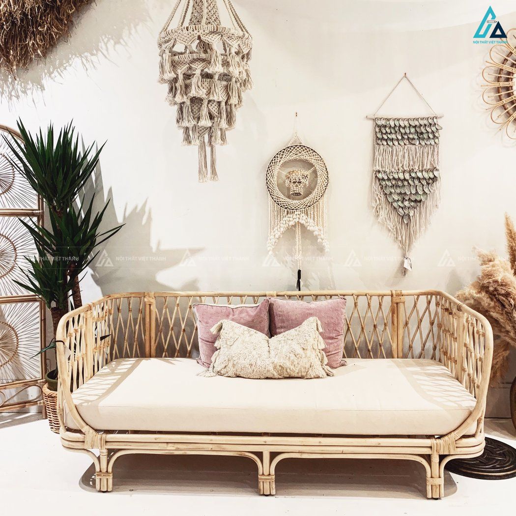 Sofa băng thư giãn thiết kế uốn cong độc đáo cho phòng khách